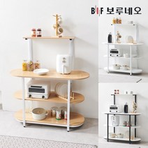 보루네오 [착불]슈타 전자 렌지대 수납장 밥솥 오븐 에어프라이어 거치대 다이 장 선반 주방 가구, 화이트n화이트
