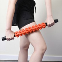 마사지봉 롤러 스틱 종아리 허리 지압봉 뭉친근육 괄사, 검정