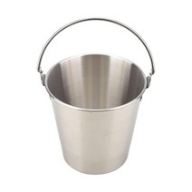 바 호텔 식당 파티를 위한 얼음 양동이 가정용 배럴 스테인레스 스틸 양동이, 1000ML 은빛, 1개