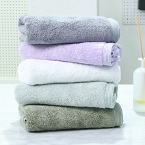 송월 190g 뱀부얀 100% 호텔수건 5장 세트, 연청록