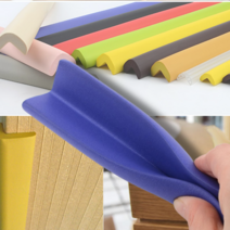 MARKET.MR_ 50cm 스펀지 모서리 보호대 기둥 책상 벽 보호 쿠션 방지 아기 가드 코너 부딪힘방지 안전 홀더 가구 침대 싱크대 문틀 머리 몰딩 스폰지 폼 충격 흡수 쿠션바, 1입, 레드-대, 레드
