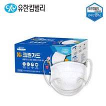 V 유한킴벌리 비말차단 크린마스크 2종 소프트원단 KF-AD 50매 국내생산 일회용, 1개