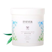이브에버 풋마사지크림 450g 대용량 발 마사지 크림 각질 제거 보습 피부 관리실 전용, 고급 엠보싱 화장솜 100매(1Box)