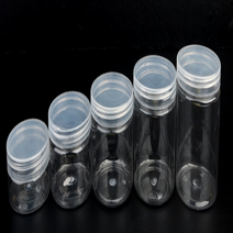 플라스틱원형통 투명통 원통 케이스 용기 프라스틱, 지름/용량, 4.8cm - 100ml, 1개