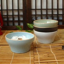 예쁜 핸드메이드도자기 그릇홈세트 소야 아름 공기(밥그릇), 블랙