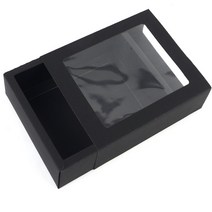 대 - 블랙 선물포장 답례용 창문형박스 선물상자 미니선물박스 선물포장용상자 창문형박스