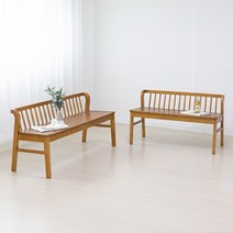 라로퍼니처 그라나다 고무나무 원목 3인용 벤치 식탁 의자 3인 밴치, 원목벤치, 단품