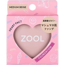 일본직발송 6. ZOOL (줄) 하트 팩트 미디엄 베이지 (판데) (1 개) B07M8ZB4DY, One Size, 미디엄 베이지 판데