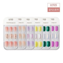 키스뉴욕 붙이는 네일 팁 프레스앤고 마이컬러 택1, 상세설명 참조, 09) 프레스앤고 에어핏 마이컬러 쿨그린