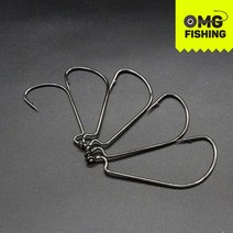 오마이갓피싱 청룡 언월도훅 배스바늘 민물 바다 낚시바늘 루어 와이드갭훅, 청룡 BDUH - 5/0