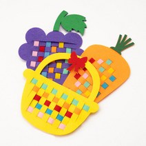 민화 부직포 실 꿰기 놀이 18종 /어린이 유아 초등 DIY, 파인애플