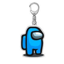 어몽어스 나노블록 피규어 anime game between us keychain space 늑대 인간 kill key chains cute cartoon middleus 게임, 푸른