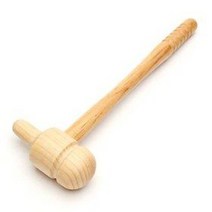 원목 망치 안마기 (어깨 허리 마사지기 지압봉 죽비, 나무색랜덤