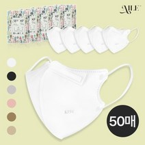 엘르 새부리형 KF94 마스크 대형 10개입 50매 화이트