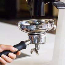 포터필터 포타필터 커피 원두 바스켓 ek43 지능형 megnetic dosing ring 58mm brewing Bowl 분말 스테인레스 스틸 에스프레소 바리스타 깔때기, 없음
