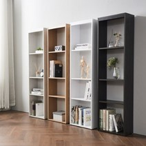 아이방책장 4단 400 틈새 책꽂이 슬림한 진열장 서재용, 월넛