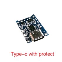 1A 18650 리튬 배터리 보호 보드 마이크로 USB/타입-c 충전 모듈 TP4056 원 플레이트 포함 TC4056, [03] Type-c protect