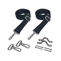 Vtete 2 PCS 루프 + 스냅 후크 아이 스트랩이 있는 조정 가능한 Bimini 탑 스트랩 28~60 스테인리스 스틸 보트 천막 하드웨어