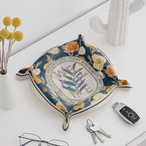 슬라이딩틈새장 홈카페수납장 주방수납장 바로크 인쇄 레트로 현관 거실 커피 테이블 키 잡화 보관 트레이, 05 05