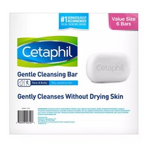 미국발송 세타필 젠틀 클렌징 비누 바 밸류팩 4.5oz(127g) 6개 Cetaphil Gentle Cleansing Bar Value Pack