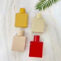 컬러 사각유리 향수용기(G-Type) 30ml, 머스타드