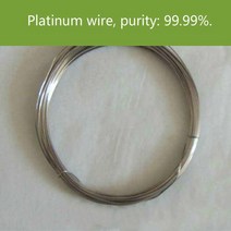 저온알루미늄용접봉 용융 용접순수 Pt 와이어 백금 전극 전기 영동 셀 순도: 99.99%., 02 0.03mmx50cm
