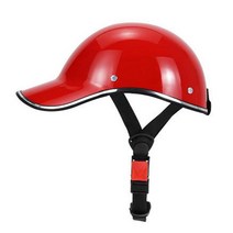 반모헬멧 스냅백 오픈페이스 할리 스즈키 BMW 오토바이 헬멧 전기 자동차 스쿠터 자전거 사, 4.Red