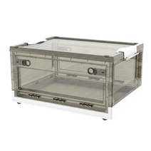 지오리빙 접이식 폴딩박스 수납정리함 오픈형 리빙박스, 특대(116리터) 화이트, 특대 (116리터)