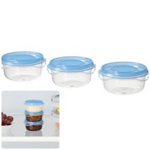위월천 이케아 소스통 반찬통 70ML 3개입 젓갈통 투명플라스틱용기 이케아반찬통