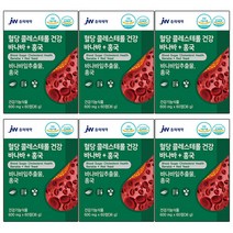 JW중외제약 혈당 콜레스테롤 건강 바나바 + 홍국 60정 식후혈당상승억제 바나바잎추출물 모나콜린k 영양제 LDL HDL 개선, 60정 6개