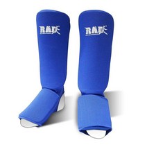 RAD The Ultimate Strength 정강이 보호대 MMA 가라테 TKW. 신축성 있는 천 및 발등 패딩 가드 보호 킥복싱 쌍 미디엄 블랙 476969, X-Large