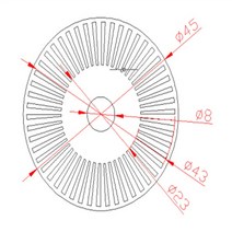코딩로봇 광전 인코더 M1-11 인버터 미터 휠 속도 센서 로봇 코드 디스크 Diy Rc 장난감 키트, 한개옵션0