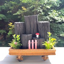[희망참숯농원] 숯화분 사각미니, 1개