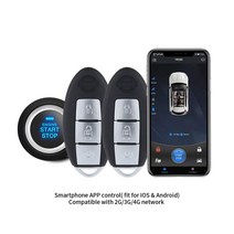 자동차 원격시동EASYGUARD-플러그 앤 플레이 키트 닛산 실피 19-20 용 푸시 스타트 시스템 원격 스타터, 02 With GPS