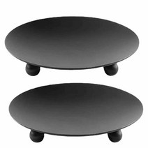 인테리어 촛대 캔들홀더 웨딩 위한 철 캔들 홀더 플레이트 아로마 테라피 베이스 트레이 디스크 촛대 스마스 룸 홈 2 개 494bEA4c8, 03 S