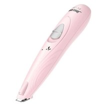 강아지 고양이 발바닥 바리깡 트리머, 미끄럼 방지 및 화상 방지_화이트