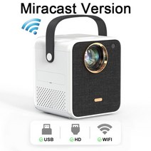 ZDSSY-P350L LED 미니 휴대용 프로젝터 Heyup 4000 루멘 최대 지원 1080P Wifi 비디오 비머 풀 HD 스마트 홈 시어터, [02] Miracast Version, [01] EU 플매트 카펫 러그