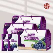 즙장인 일등자연 놀라운 100% 포도즙 포도주스, 70ml, 90포