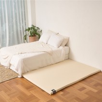 파스텔드림 풀커버 매트 틈새없는 층간소음 놀이방 아기 유아 거실 매트, 2_화이트 크림, 1. 1단 200(140x200)