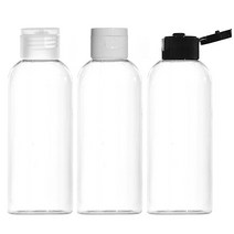허브스프레이 원터치캡 플라스틱용기 30ml~500ml, 80ml, 투명용기 검정캡