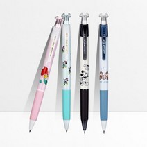 유니 유니볼RE 디즈니 지워지는 볼펜 URN-200D 2개, 0.38mm_AR.핑크(블랙심)