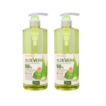 오가니아 알로에 베라 미백 수딩젤 98%, 400g, 18개