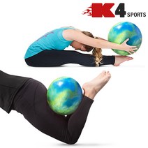K4스포츠아몸디 짐볼 요가 미니짐볼 마사지볼 필라테스 운동볼 코어운동 다이어트 자세교정 스트레칭(K4-125), 36cm, 그린