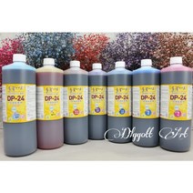 들꽃아트 안개보존액 1리터 1개 46색 / 프리저브드 용액 드라이플라워 보존화 염색약, 25.라이트브라운