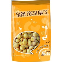 Farm Fresh Nuts 무염 무방부제 드라이 오븐 구이 마카다미아 너트 454g