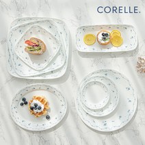 코렐 블루엘레강스 빈티지 2인 4인 6인 10인 혼밥 신혼 그릇 세트, 11우동기