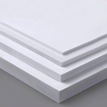 5pcs 1mm 2mm 3mm 4.5mm 5mm 7mm 8mm 9mm 스티로폼 플레이트 300x200mm PVC 시트 폼 보드 모델 제작 재료 크기, [04] 3mm white