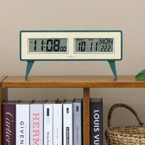 타임데코 이쁜 무소음 탁상시계 이사선물 신혼부부선물 듀얼디지털