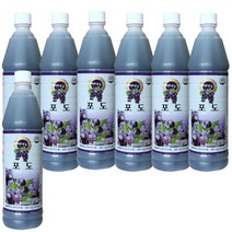 청솔 포도 음료베이스 835ml / 과일원액, 7개