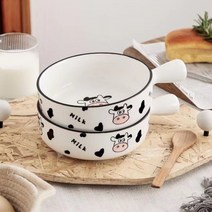 니치유 캐릭터 손잡이 플레이팅 면기, 1개